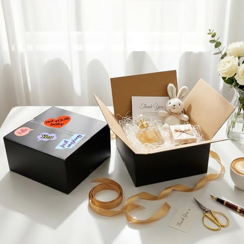 8x8x4 Black Shipping Boxes, 30 Pack Medium Mailer & Packaging Boxes for Small Business, Heavy Duty Corrugated Cardboard, Ideal for Shipping & Packaging - Image 4