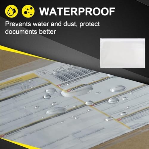 6" x 9" Packing Slip Envelope Pouches, Clear Adhesive Top Loading Packing List Label Sleeve - 1000 Packs Shipping Envelopes - Image 5