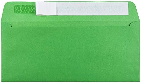 JAM PAPER #10 Business Colored Envelopes with Peel and Seal Closure - 4 1/8 x 9 1/2 - Green Recycled - Bulk 250/Box - Image 2