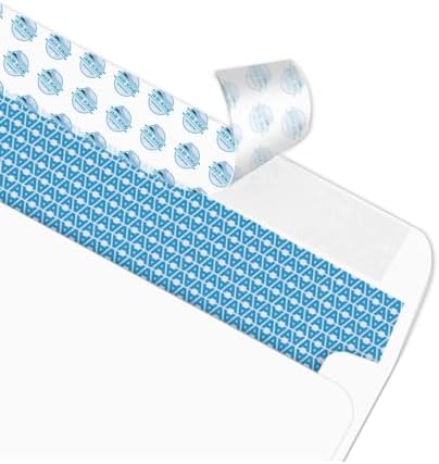 Aimoh 1000#10 Security Self-Seal Envelopes, Windowless Design, Premium Security Tint Pattern, Strong Quick-Seal Closure - EnveGuard - Size 4-1/8 x 9-1/2 Inches -White-24 LB- 1000 Count (34010-1000) - Image 5