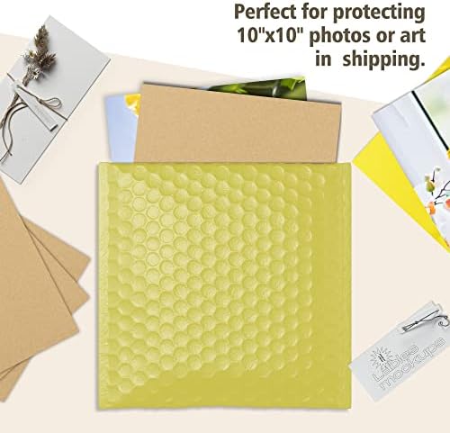 Golden State Art 50 Pack 10x10 Corrugated Cardboard Sheet 1/8" Flat Inserts - Image 4