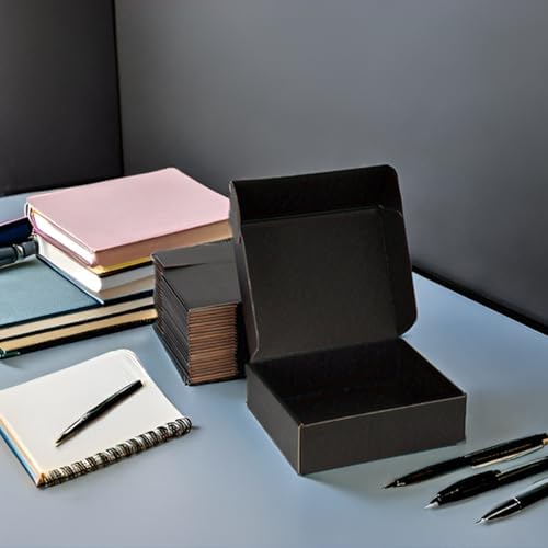 Black Shipping Boxes 9x6x2 Inches, 20 Pack - Image 3