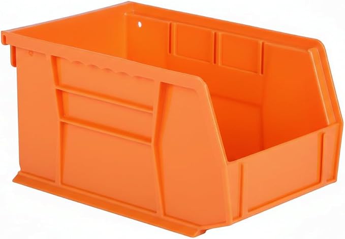 HE HUDSON EXCHANGE 9.5" x 6" x 5" (12 Pack) Plastic Stackable Storage Bin, Orange - Image 4