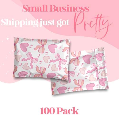 Pretty Package Store Poly Mailers 10x13, Coquette, 100 Pack - Image 2