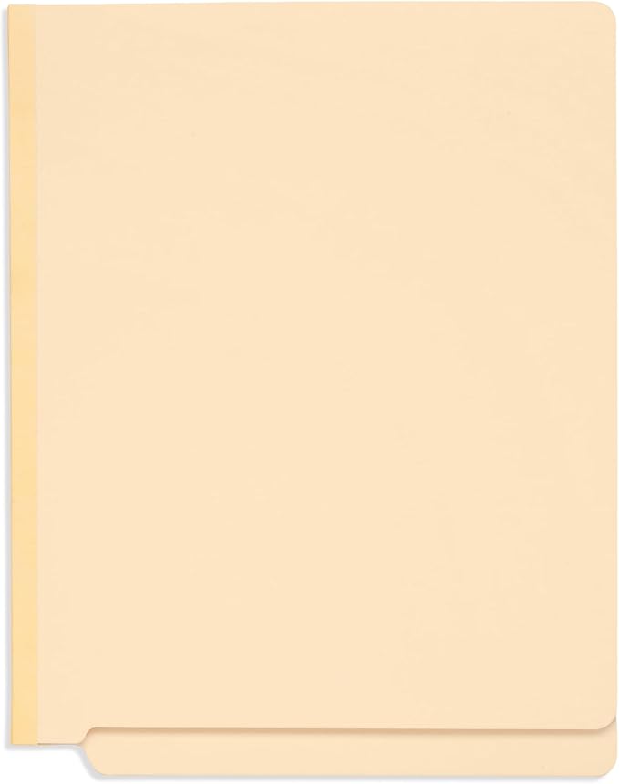 Blue Summit Supplies 50 Classification Folders 1 Divider, Letter, Manila | 2 prong bonded fasteners with top tabs, for medical, legal, and office record filing - Image 4
