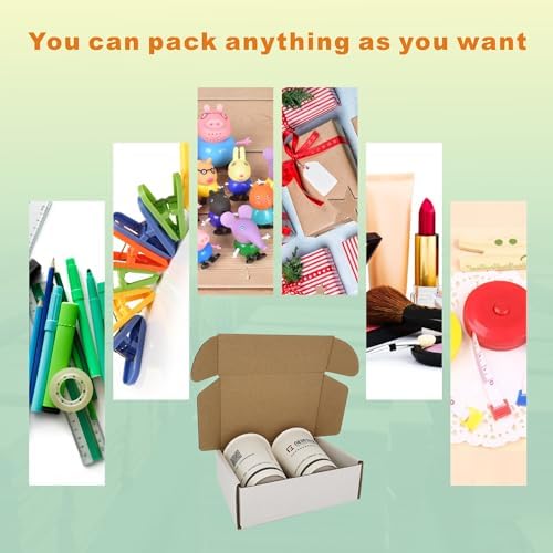 300 Pack 6x4x2'' Small Shipping Boxes, Corrugated Cardboard Mailers for Business, White (CM642-300) - Image 5
