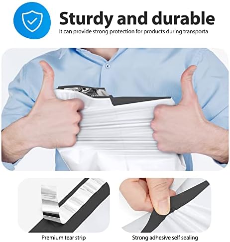 Fuxury 14.5x19" Poly Mailers 500Pcs,Bulk Shipping Bags For Clothing,White - Image 6