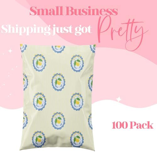Pretty Package Store Poly Mailers 10x13, Lemons, 100 Pack - Image 3