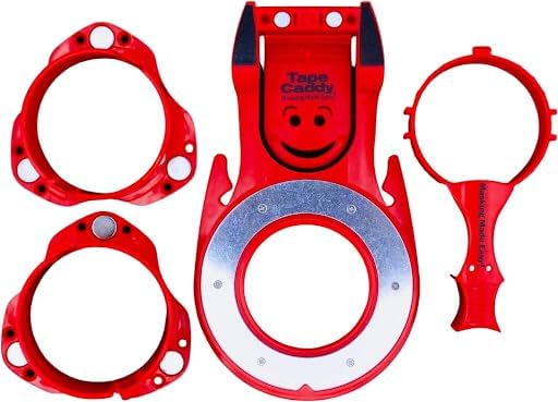 The Tape Caddy Super Pack Wearable Magnetic Tape Holder Kit for Painters, Holds Multiple Tape Sizes with Cut-N-Roll Attachment by The+Tape+Thing