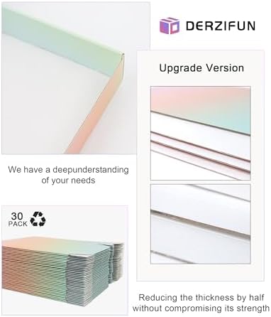 30 Pack 10x8x2 in Shipping Boxes, Shipping Boxes for Packaging Small Business, Colored Medium Corrugated Cardboard Mailer Boxes - Image 3