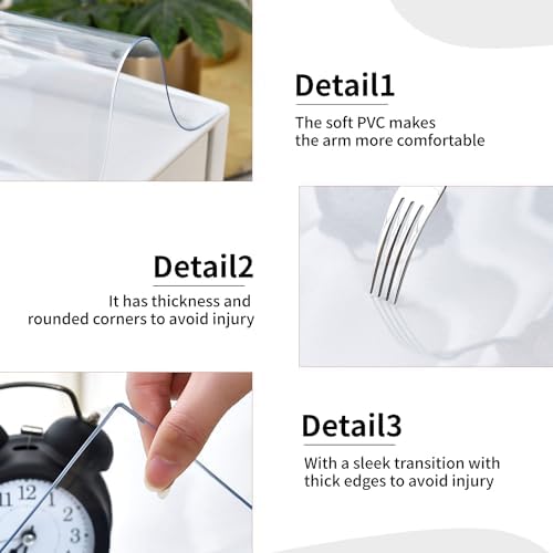 Clear Desk Mat, Non-Slip PVC Desk Protector Mat (23.6"*11.8") - Image 5