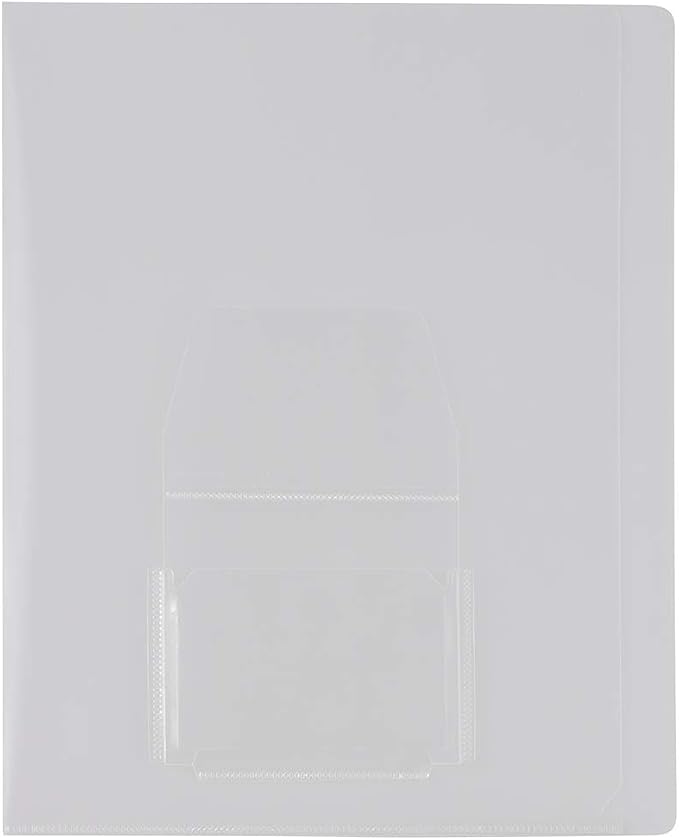 JAM PAPER Plastic Sleeves with Mini Pocket - Letter Size - 9 x 11 1/2 - Clear Project Pockets - 10 Page Protectors/Pack - Image 4