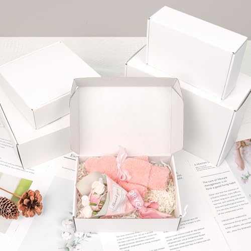 White Shipping Boxes Small 7x5x2 Inches, 45 Pack Corrugated Cardboard Mailer Boxes for Packaging Small Business Mailing Gift - Image 5