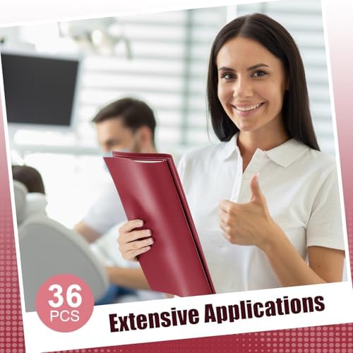 Teling 36 Pcs Report Covers with 3 Prong Presentation Folders, Red - Image 5