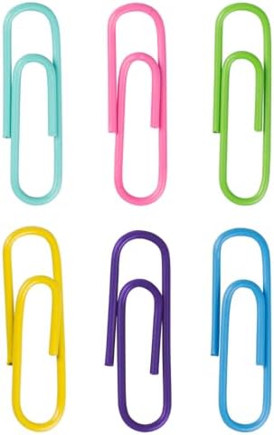 JAM PAPER Colorful Standard Paper Clips - Regular 1 Inch Paperclips - Spring Assortment - 6 Packs of 100 - Image 2