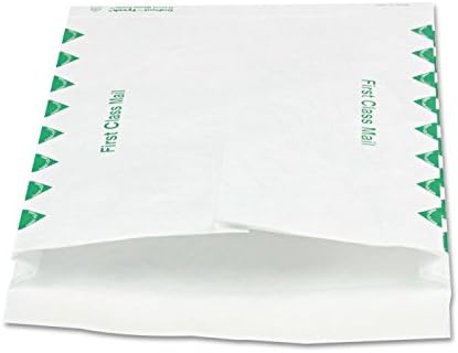 Quality Park Survivor R4510 Tyvek Expansion Mailer, First Class, Flap-Stik, 10 x 13 x 1 1/2, White (Case of 100) by Quality+Park