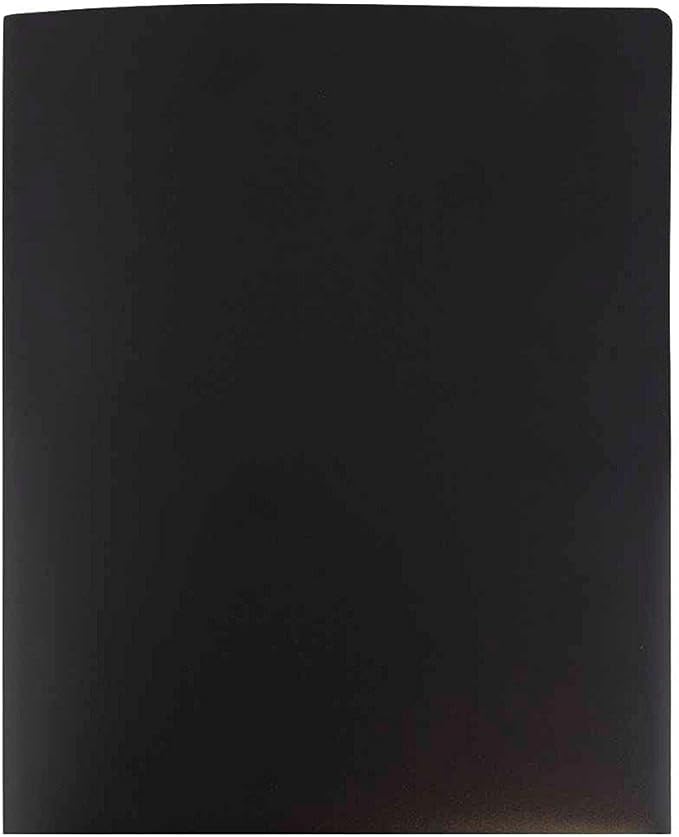 JAM PAPER Heavy Duty Plastic 2 Pocket Extra Tough School Folders - Black - Bulk 144/Box - Image 4