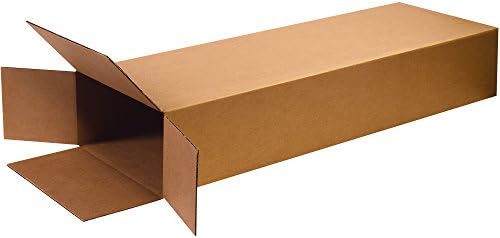 Box USA Moving Boxes, 18"L x 6"W x 45"H 5-Pack Large Side Loading Corrugated Cardboard Box for Packing, Shipping and Storage by BOXUSA