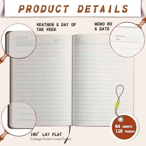 TaoBary A5 PU Leather Journals Bulk Colorful Tree Journal Notebook Soft Leather Cover Lined Ruled Writing Notebook for Back to School Office Group Team Volunteer(Mixed Colors,36 Pcs) - Image 6