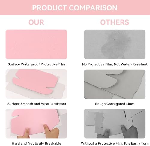 FORBFAN 8x8x2 Pink Shipping Boxes Small 30 Pack, Mailer Boxes for Small Business, Corrugated Cardboard Boxes for Packaging Mailing Shipping - Image 4