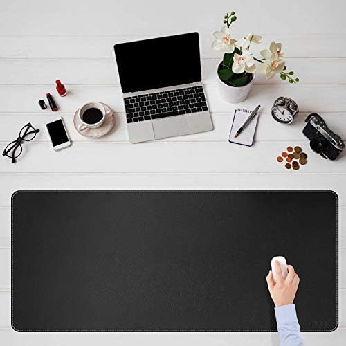 CENNBIE Leather Desk Mat, Extra Large Desk pad, Desk mats on top of desks, 51.2" x 23.6" XXXL Large Mouse Pad for Office and Home (Black) - Image 4