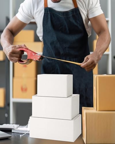 Assorted-Sizes-Shipping-Boxes-45-Pack: 6x4x4 & 8x6x4 & 9x6x4 Small-Shipping-Boxes-Mailers, White Corrugated-Cardboard-Boxes-for-Packing-Small-Business Mailing - Image 5
