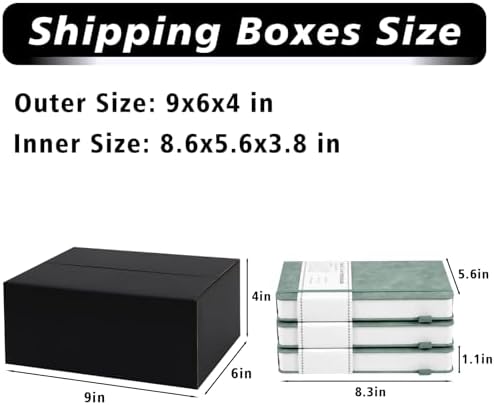 9x6x4 Black Shipping Boxes, 30 Pack Medium Mailer & Packaging Boxes for Small Business, Heavy Duty Corrugated Cardboard, Perfect for Mailing & Shipping - Image 2