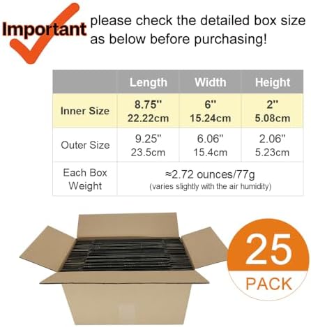 9x6x2'' Small Shipping Boxes 25 Pack, Corrugated Cardboard Mailers for Small Business (CM962B25) - Image 2