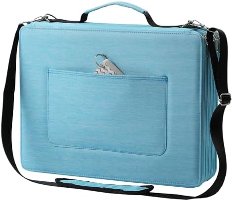 600-Slot Colored Pencil Case, 5-Layer Zipper with Shoulder strap and Handle by Lbxgap