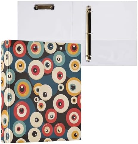 3 Ring Binder 1.5 Inch Clipboards Binders with Interior Pockets Round Ring Binder for Office Supplies and School by KICPOAY