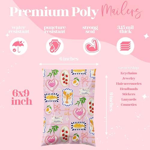 Pretty Package Store Poly Mailers 14.5x19, Ciao Bella, 100 Pack - Image 2