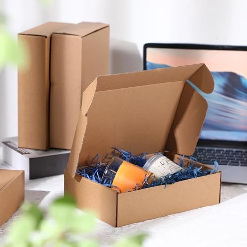 Qilery 200 Pcs 6 x 4 x 3" Shipping Boxes Corrugated Cardboard Box - Image 5