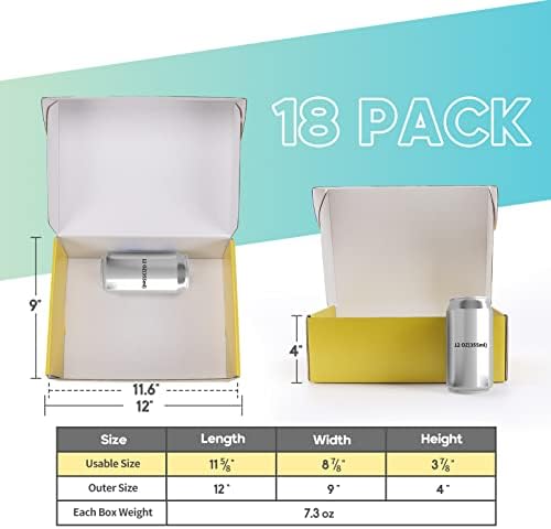 PHAREGE 18 Pack 12x9x4 in Cardboard Shipping Boxes, 6 Colors Gift Box - Image 4