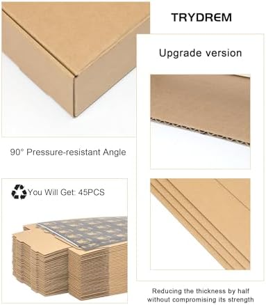 40 Pack Small Shipping Boxes, 10x8x2 Inch Brown Cardboard Boxes for Small Business - Image 6