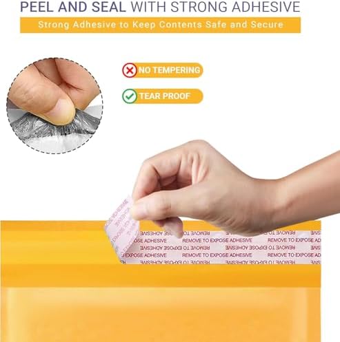 Kraft Bubble Mailers 10x13, Self Seal Padded Envelopes, 100 Pack Bulk - Image 3