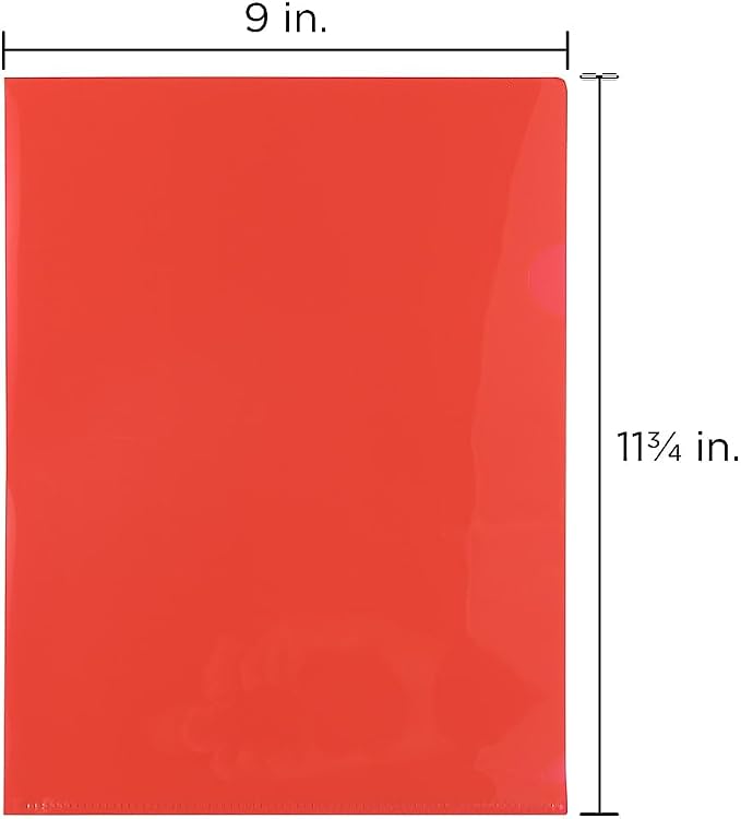 JAM PAPER Plastic Sleeves - Letter Size - 9 x 11 1/2 - Pink Project Pockets - 120 Bulk Page Protectors/Pack - Image 3