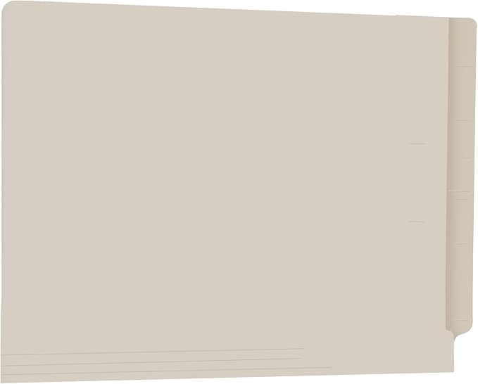 Classification File Folders, Doctor Stuff, One Installed Divider, Reinforced End Tab, Four 2” Bonded Fasteners on Inside Left and Right of Both Sides, 11 pt Manila Stock, Carton of 200 - Image 2