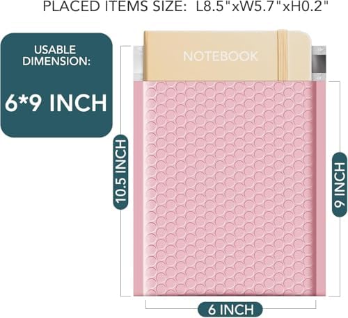 Metronic 1000 Pack Bubble Mailer 6x10 Inch Light Pink Padded Envelopes Bulk - Image 2