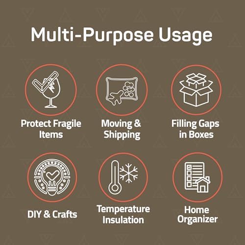Bubble Wrap for Packing & Moving 4 Pack, 175 FT x 12” Bubble Cushioning Wrap with 3/16” Small Bubbles, Perforated Every 12” for Easy Tear, Lightweight Packing Wrap for Fragile Packaging & Mailing - Image 4