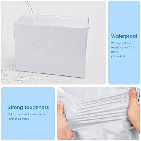 Metronic Poly Mailers 24×24 50 Pcs Large Shipping Bags for Clothes White - Image 3
