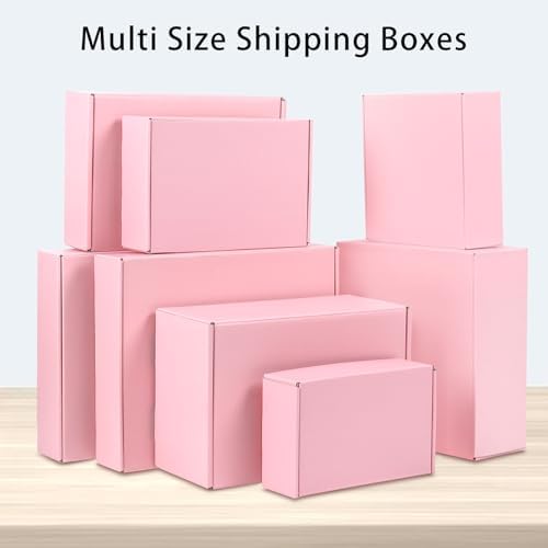 9x6x4 Pink Shipping Boxes Medium, 30 Pack Corrugated Cardboard Mailer Boxes for Packaging Small Business Mailing Gift - Image 6