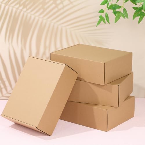 Qilery 100 Pcs 12 x 9 x 4" Shipping Boxes Corrugated Cardboard Box - Image 6