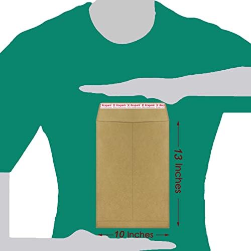 Xxcxpark 60 PCS 10x13 inches Security Catalog Envelopes Printable Self Seal Envelopes, Anti Tear Recycled Kraft Envelopes for Invitation Cards, Pictures, Photos, Documents - Image 5
