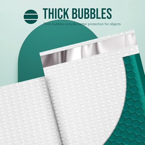 Fuxury Large Bubble Mailers Bulk 10.5x16" 250 Pack Padded Envelopes - Image 2