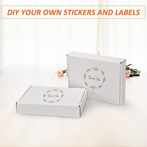 HORLIMER 11x8x2 inches Shipping Boxes Set of 25, White Corrugated Cardboard Box Literature Mailer - Image 4