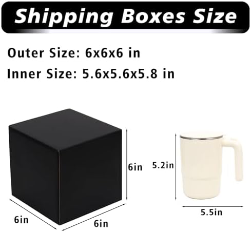 Black Shipping Boxes 6x6x6, 30 Pack Small Mailer & Packaging Boxes for Small Business, Heavy Duty Corrugated Cardboard, Perfect for Mailing & Shipping - Image 2