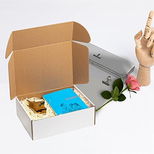 Mcfleet 24 Pack 12x9x4 Shipping Boxes - White Corrugated Cardboard Mailing Box Packaging for Small Business - Tab Locking Literature Mailer Flat Empty Gift Packing Supplies - Image 5