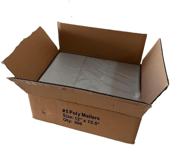 Poly Mailers 12.5"x15.5" Inches 500 Pack Self Self Adhesive Shipping Bags for Clothing Poly Package Bags Lightweight & Waterproof - Image 5
