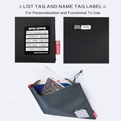 Rough Enough Important Document Organizer Bag, Water Resistant File Holder - Image 6