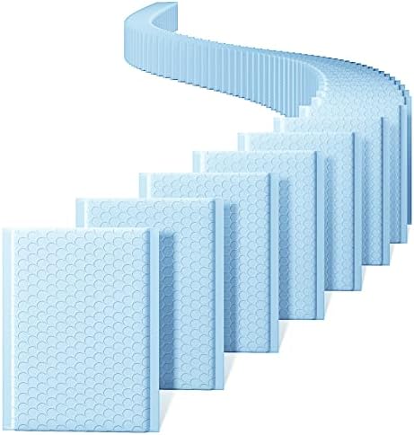 Metronic Bubble Mailer 6x10" 100 Pack Light Blue Self Seal Padded Envelopes by METRONIC